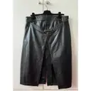 Leather mid-length skirt Vetements