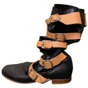 Leather biker boots Vivienne Westwood