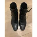West Jodhpur leather buckled boots Saint Laurent