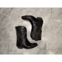 Wish Star Low leather cowboy boots Golden Goose