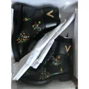 Louis Vuitton Wonderland leather lace up boots for sale