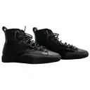 Leather high trainers Y-3