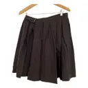 Linen mini skirt art school