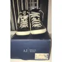 Buy Armani Jeans Patent leather trainers online