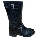 Patent leather boots Ash