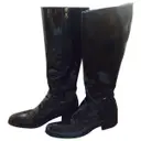 Black Patent leather Boots Prada