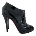 Patent leather open toe boots Christian Louboutin