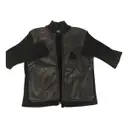 Patent leather cardi coat D&G