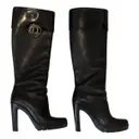 Patent leather riding boots Dior