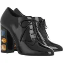 Patent leather lace up boots Dolce & Gabbana