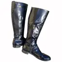 Patent leather riding boots Fratelli Rossetti