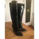 Grey Mer Patent leather boots for sale