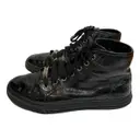 Patent leather lace ups Gucci