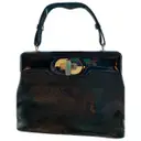 Isabella Rossellini patent leather handbag Bvlgari