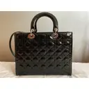 Buy Dior Lady Dior patent leather handbag online - Vintage