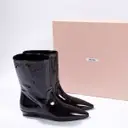 Patent leather ankle boots Miu Miu