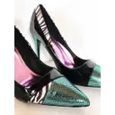 Patent leather heels River Island