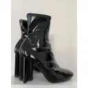 Silhouette patent leather ankle boots Louis Vuitton