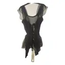 Black Polyester Top Anne Valerie Hash