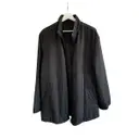 Black Polyester Coat Ermenegildo Zegna