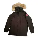 Black Polyester Coat Expedition Canada Goose