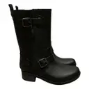 Black Polyester Boots Kenneth Cole