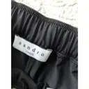 Buy Sandro Black Polyester Shorts online
