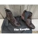 Pony-style calfskin ankle boots The Kooples