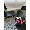 Buy Versace Black Rubber Sandals online
