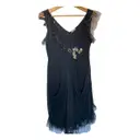 Silk mid-length dress Galliano - Vintage