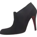 Black Suede Ankle boots Christian Louboutin