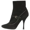 Black Suede Ankle boots Louis Vuitton