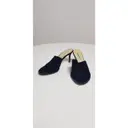 Buy Ann Demeulemeester Black Suede Sandals online