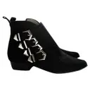 Black Suede Ankle boots Zara