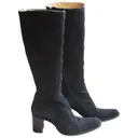 Black Suede Boots Free Lance