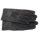 Black Suede Gloves Lanvin - Vintage