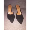 PARIS TEXAS Black Suede Sandals for sale