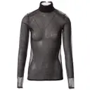 Black Synthetic Top Paco Rabanne