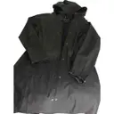 Black Synthetic Trench coat Rains