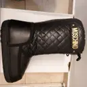 Vegan leather boots Moschino