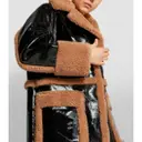 Vegan leather coat Stand studio