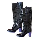 Vegan leather wellington boots Yves Saint Laurent