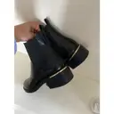 Vegan leather biker boots Zara