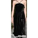 Velvet mid-length dress Alexa Chung
