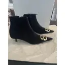 BB velvet ankle boots Balenciaga