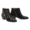 Velvet ankle boots Chloé - Vintage
