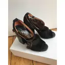 Buy Dries Van Noten Velvet sandals online - Vintage