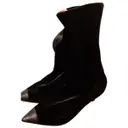 Velvet ankle boots Elisabetta Franchi