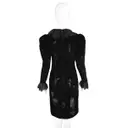 Velvet mid-length dress Oscar De La Renta - Vintage