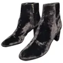 Velvet ankle boots Yves Saint Laurent